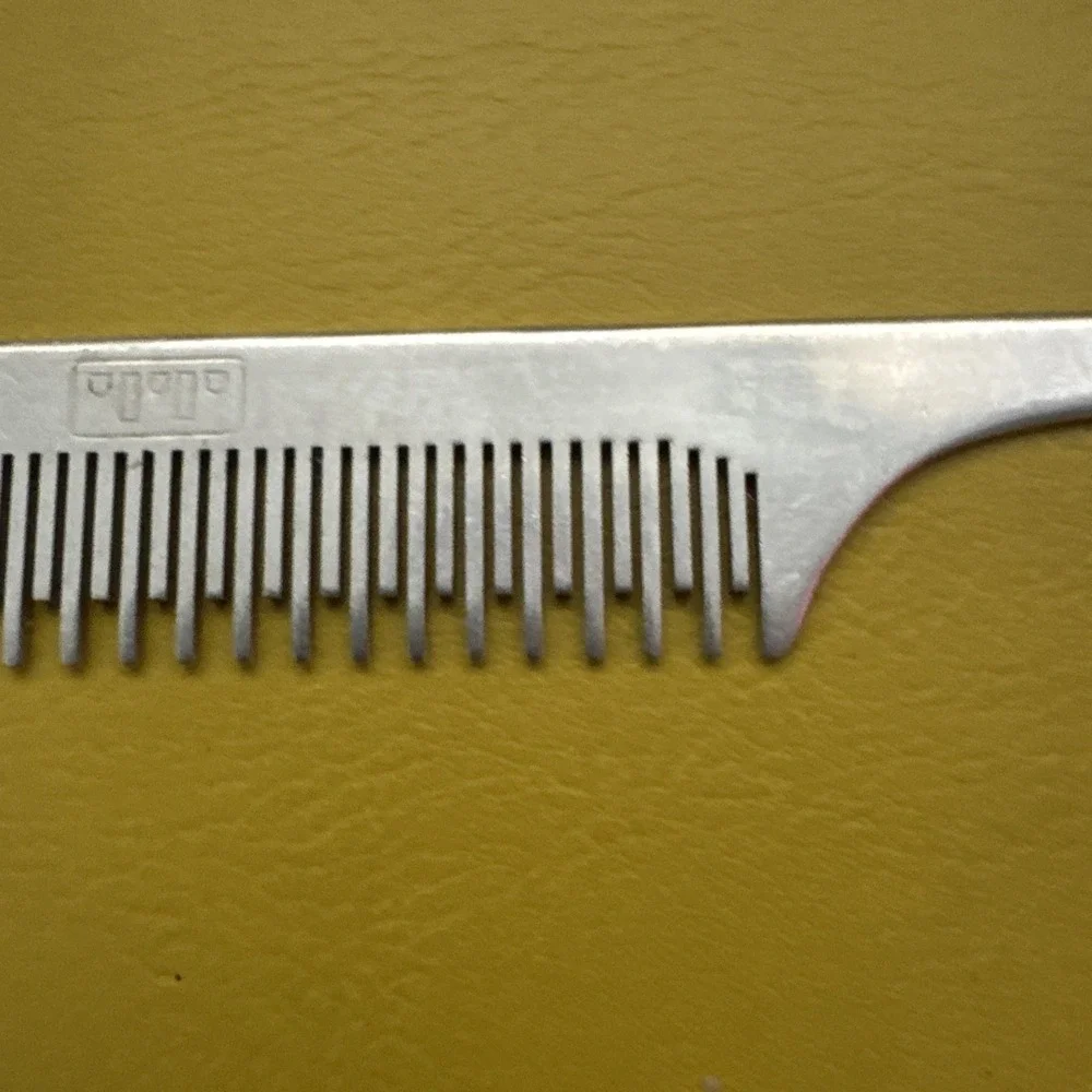 Vintage Metal Rat Tail Hair Styling Comb 8